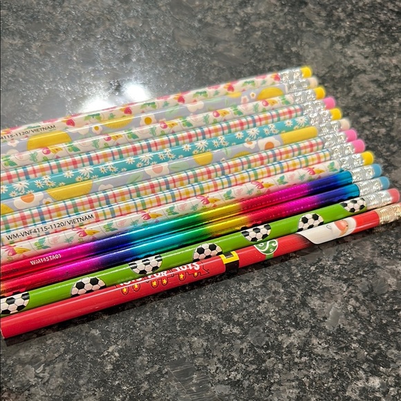 Vibrant Party Pencil Set with Assorted Colors - Picture 2 of 9